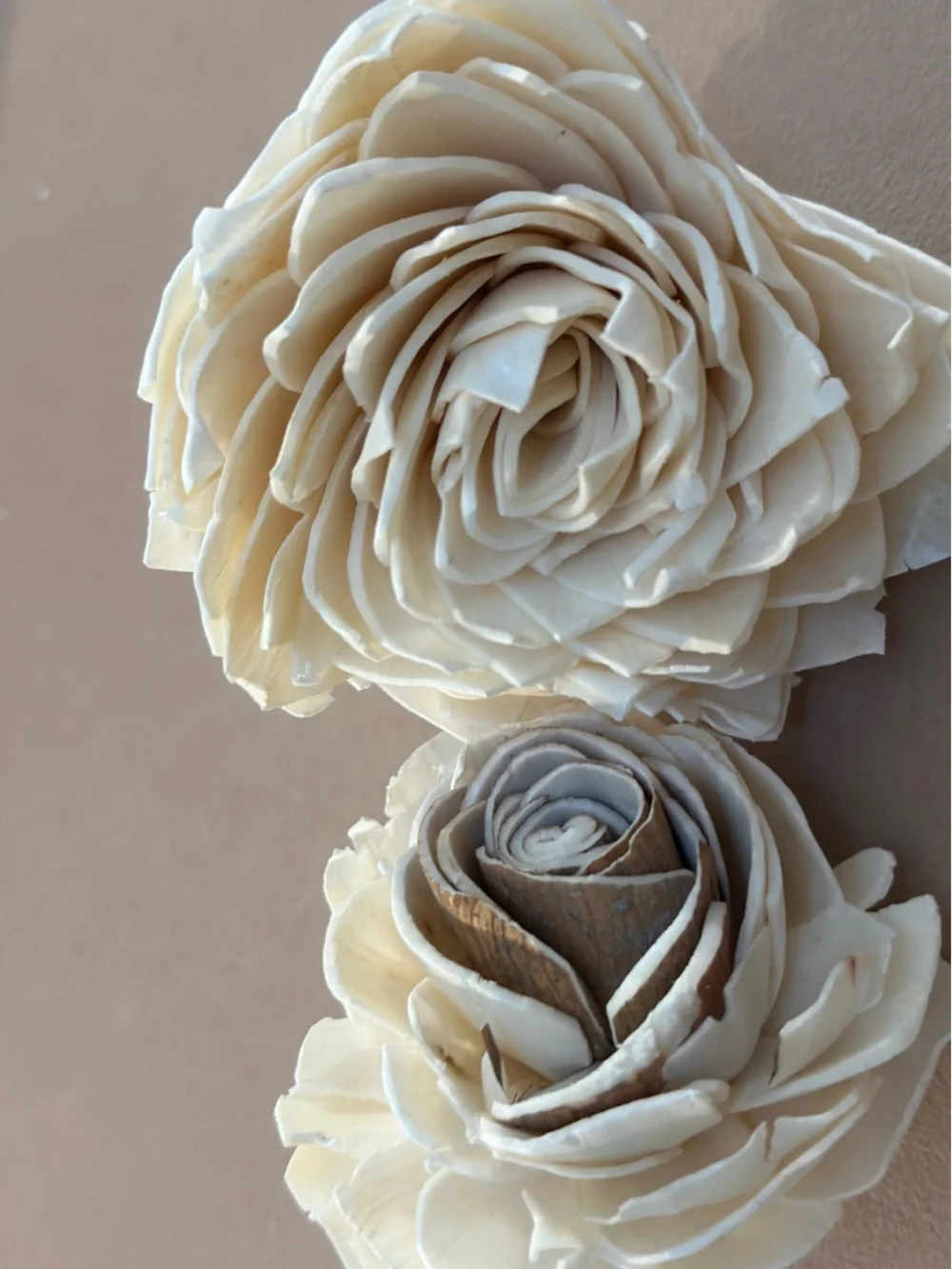 Wood Sola Flowers - bag of 25 for weddings crafts SECONDS IMPERFECT READ DESCRIP